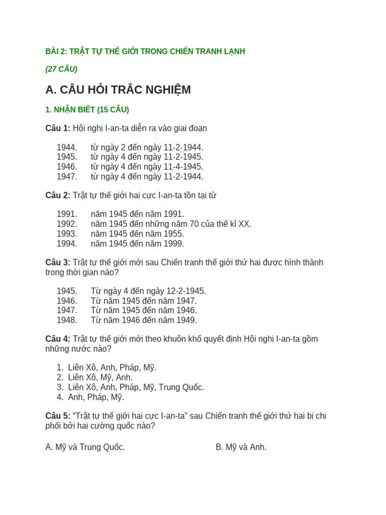 BÀI 2 S | PDF