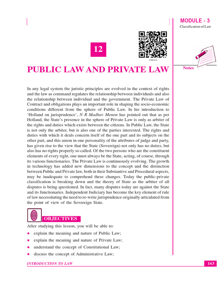 Public vs Private Law Explained | PDF | Public Law | Crimes
