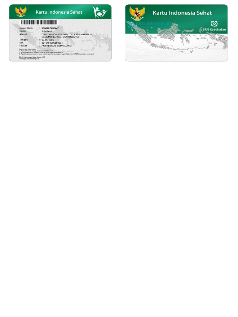 Template Kartu | PDF