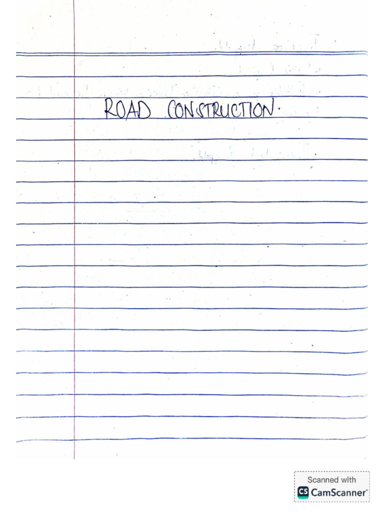 Road Construction | PDF