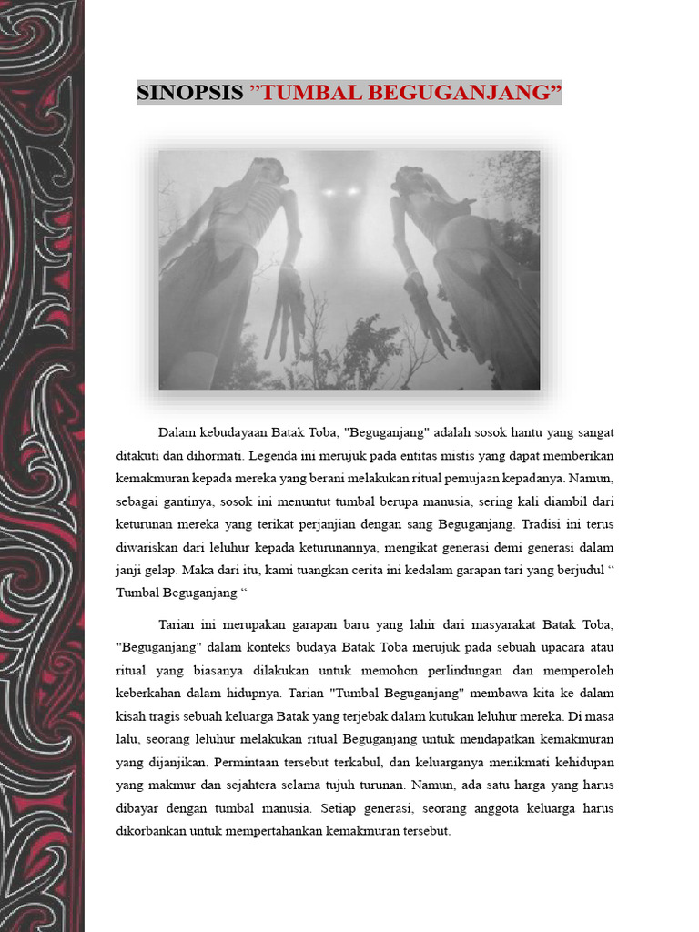 Tarian Tumbal Beguganjang Batak Toba | PDF