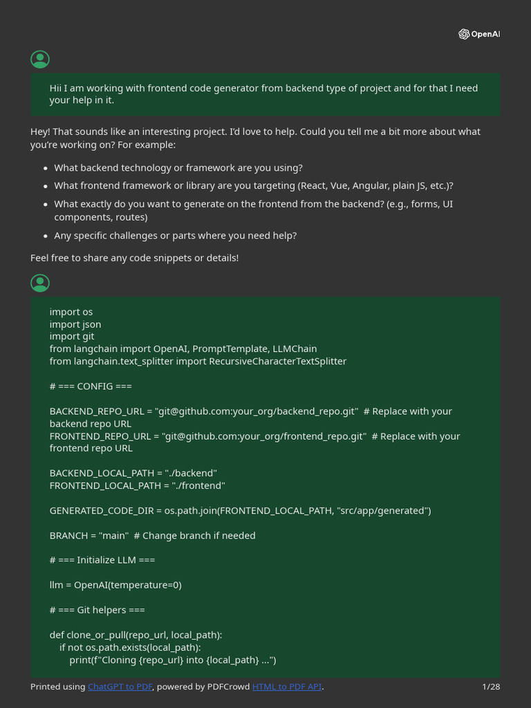Frontend Code Generation from Backend | PDF | Software | Software ...