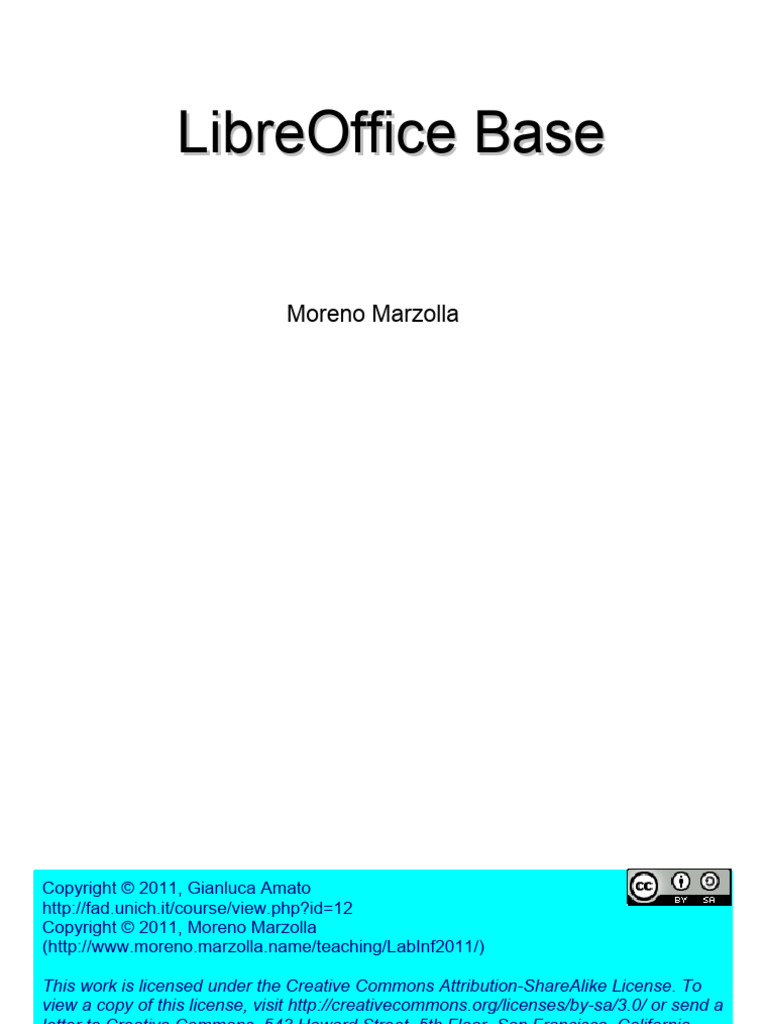 LibreOffice Base | PDF