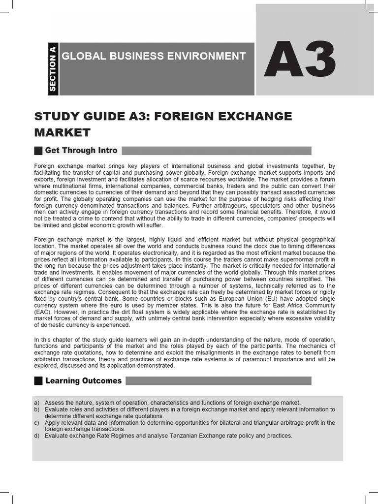 Understanding the Foreign Exchange Market | PDF | Foreign Exchange ...