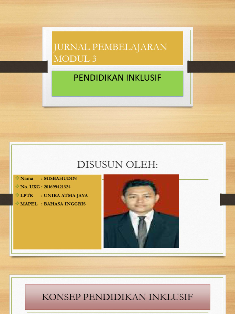 Jurnal Pembelajaran Modul 3 Pendidikan Inklusif | PDF