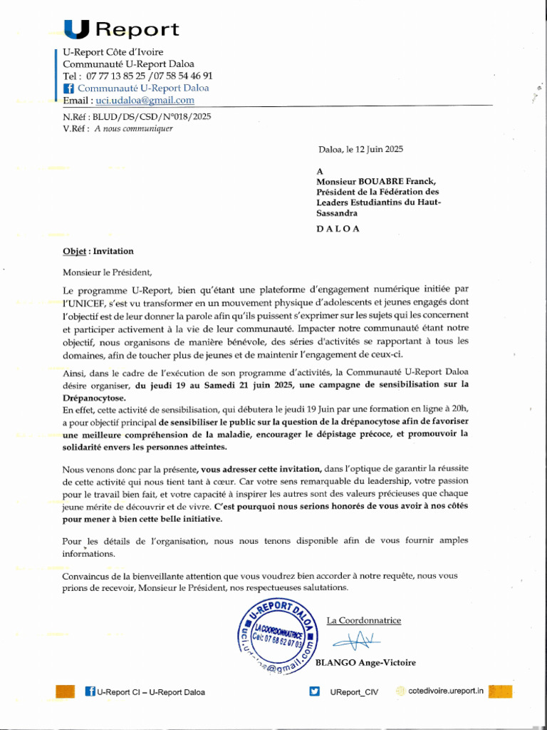 Courrier Signé FLESH | PDF