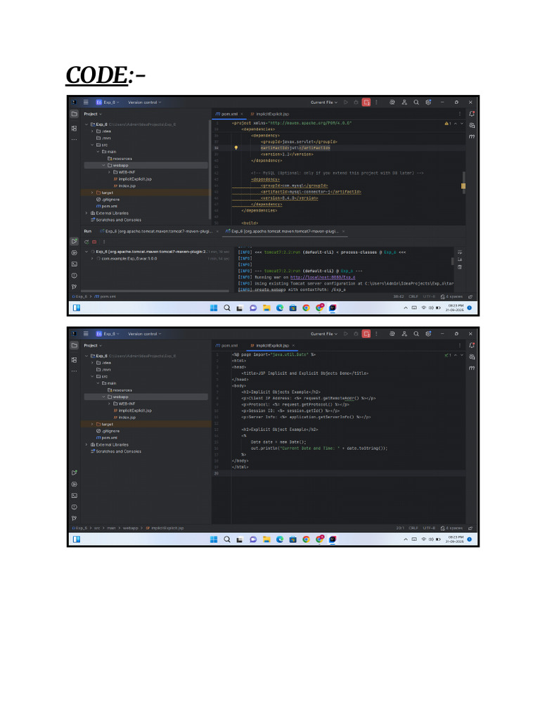 Java Exp 6 | PDF