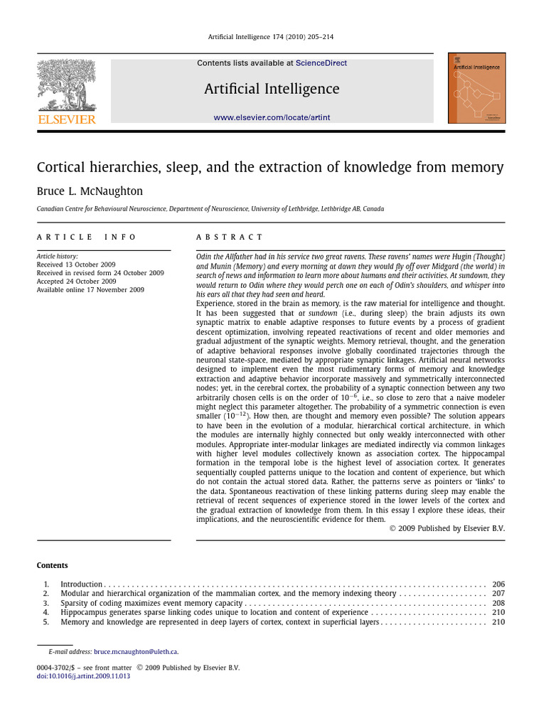 Cortical Hierarchies and Memory Extraction | PDF | Hippocampus | Memory