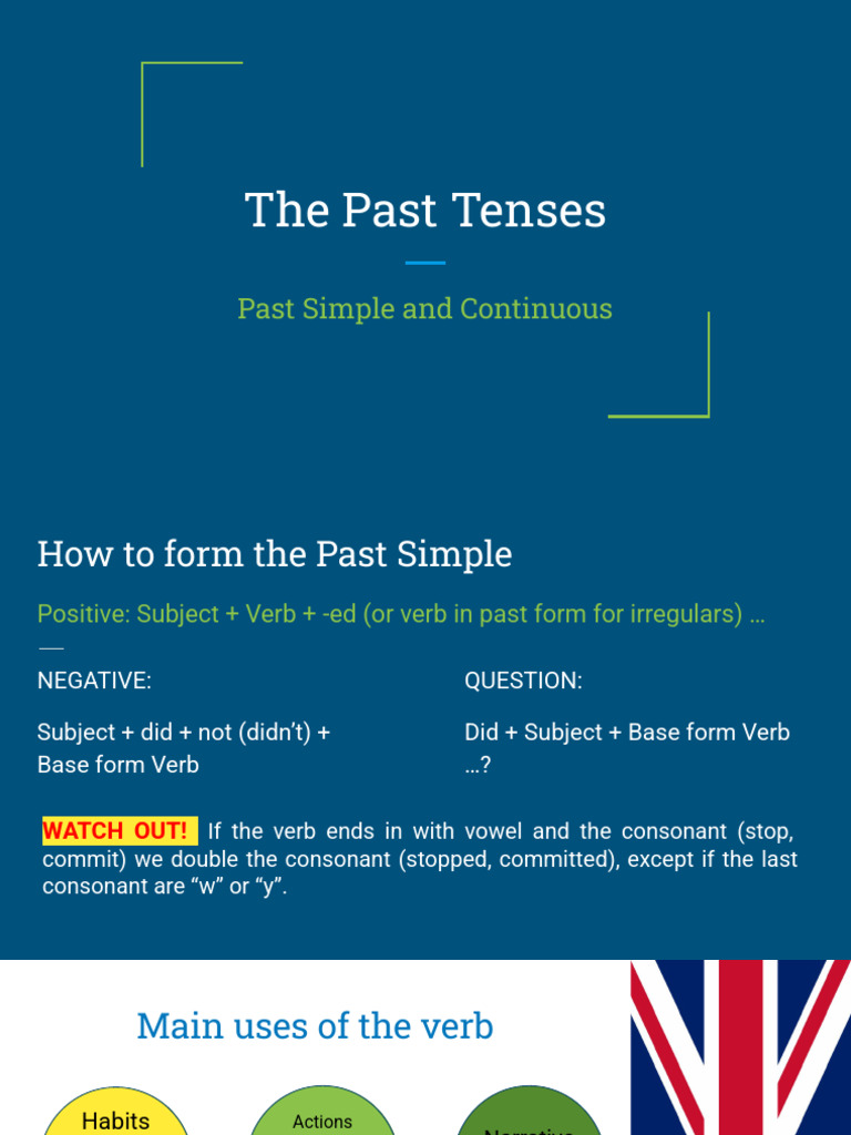Understanding Past Tenses in English | PDF | Grammar | Syntax
