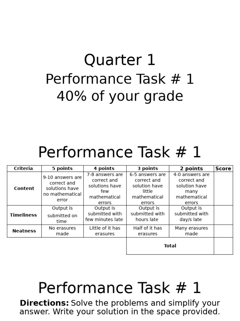 Q1 Performance Task Grading Criteria | PDF | Chess | Chess Theory
