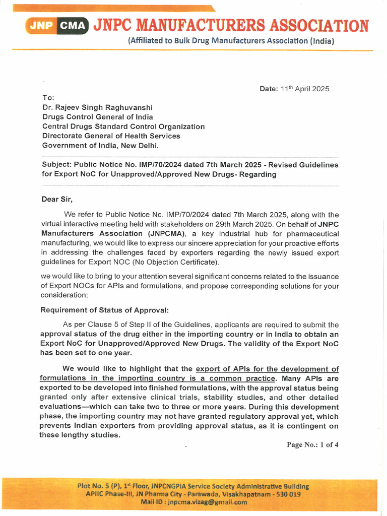Fresh Look at Revised Guidelines For Export Noc