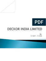 Deckor India Limited