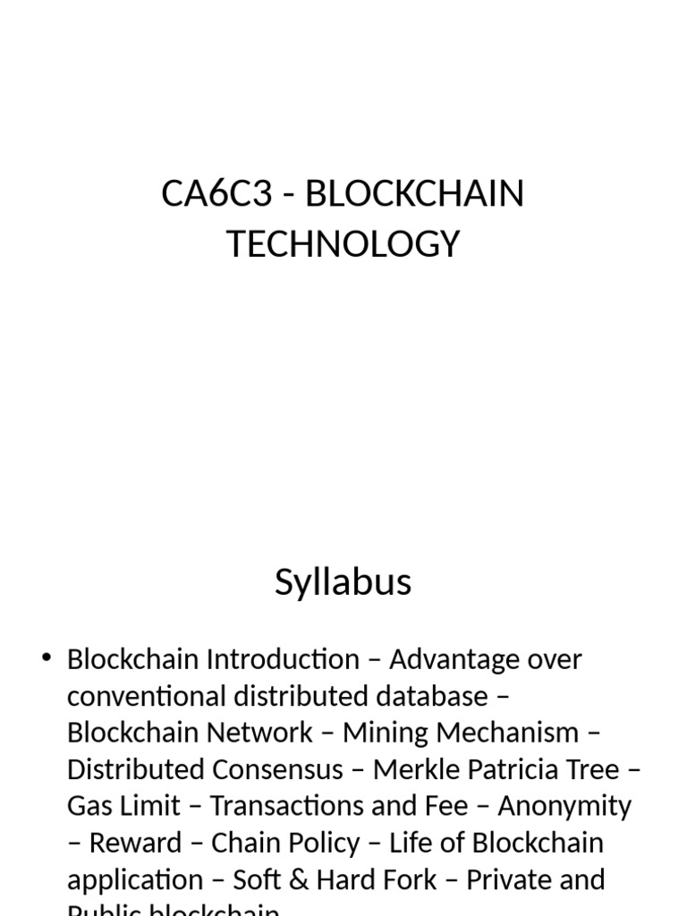 Blockchain Technology Overview and Applications | PDF | Peer To Peer ...