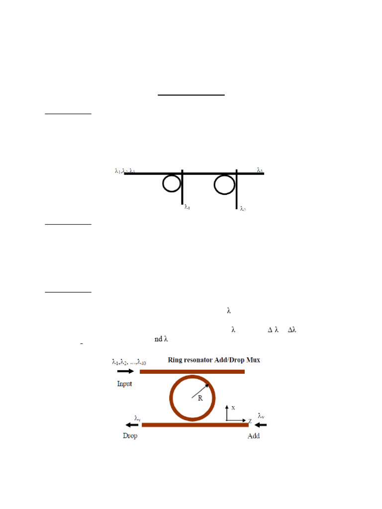 Optical Ring Resonator Design Guide | PDF
