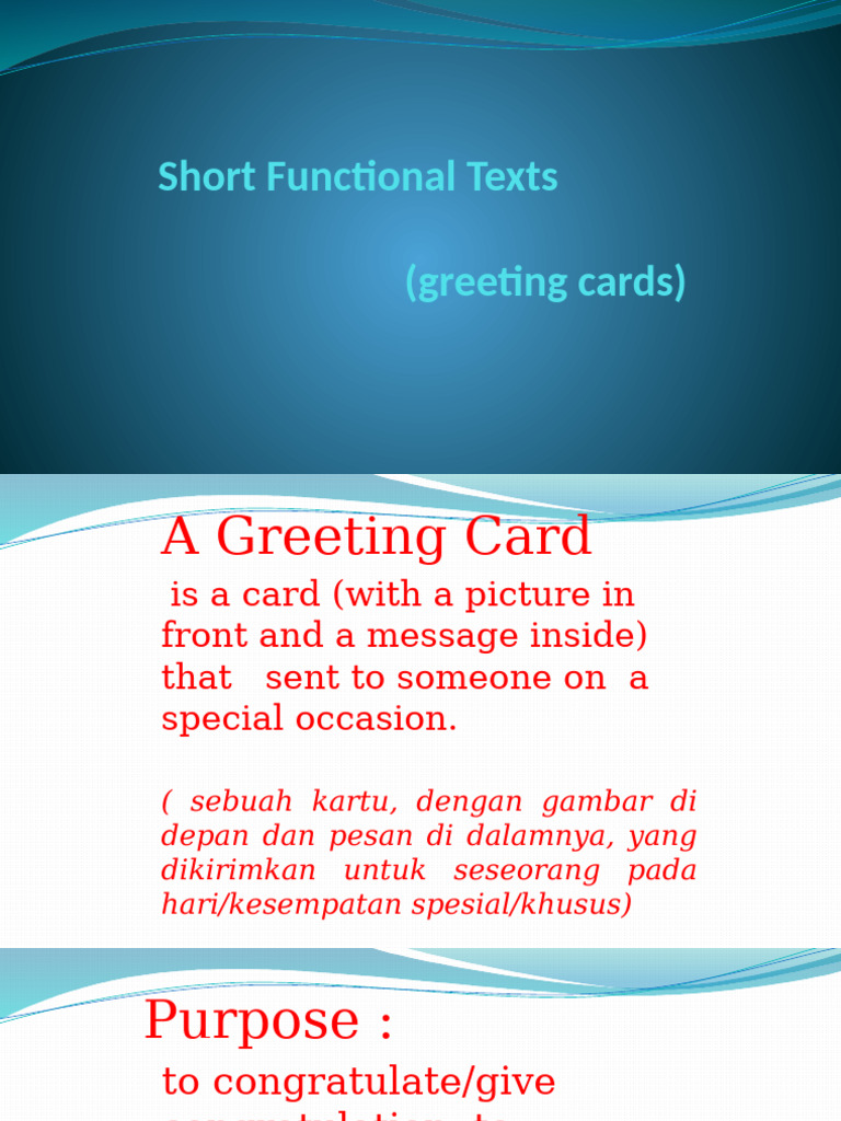Greeting Card | PDF