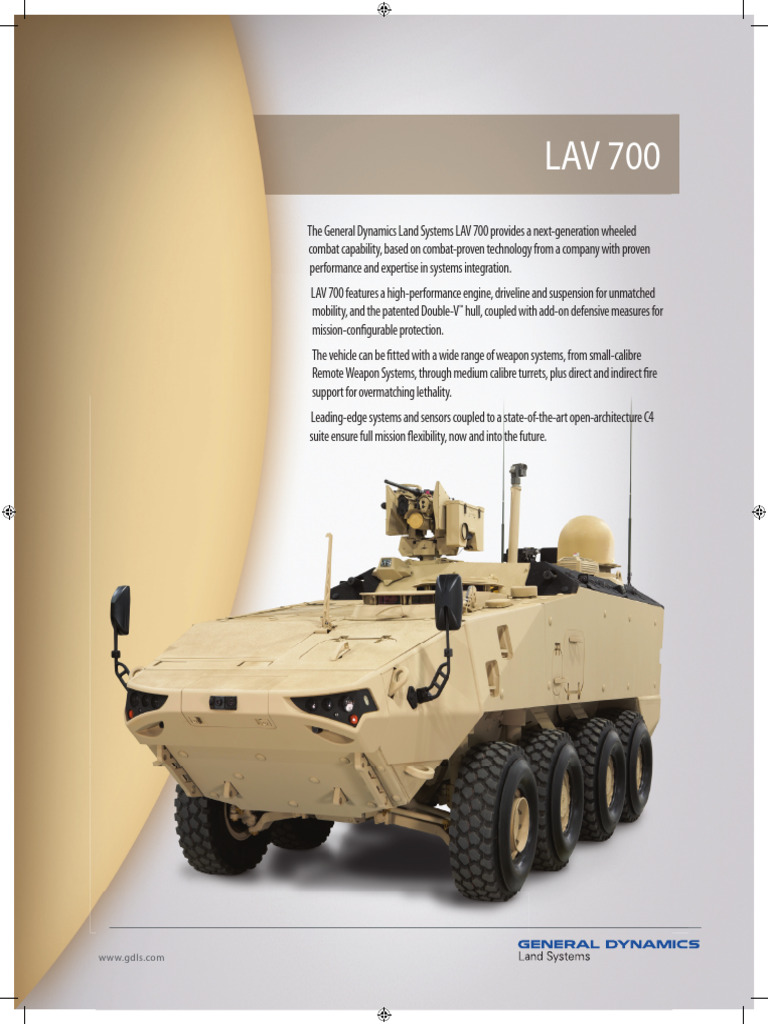 LAV 700 Desert Viper Overview | PDF | Military Vehicles | Armoured ...