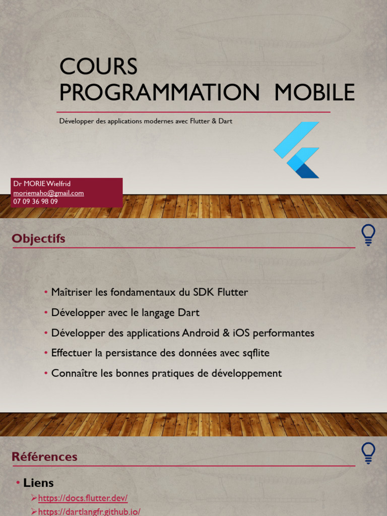 Apprendre Flutter et Dart de A à Z | PDF | Android (Système d ...