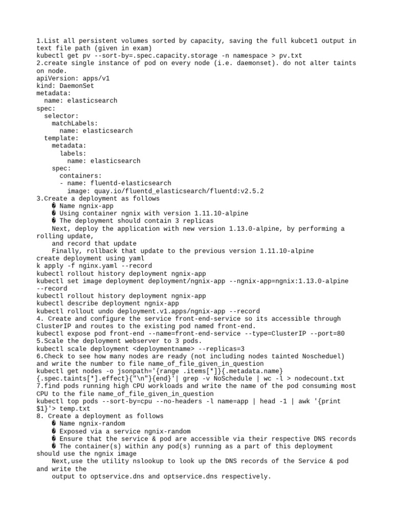 Kubernetes Management Tasks and Commands | PDF | Software Architecture ...