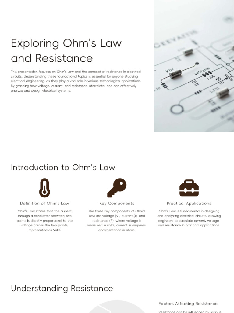 Ohm's Law and Resistance Explained | PDF | Electrical Network | Voltage