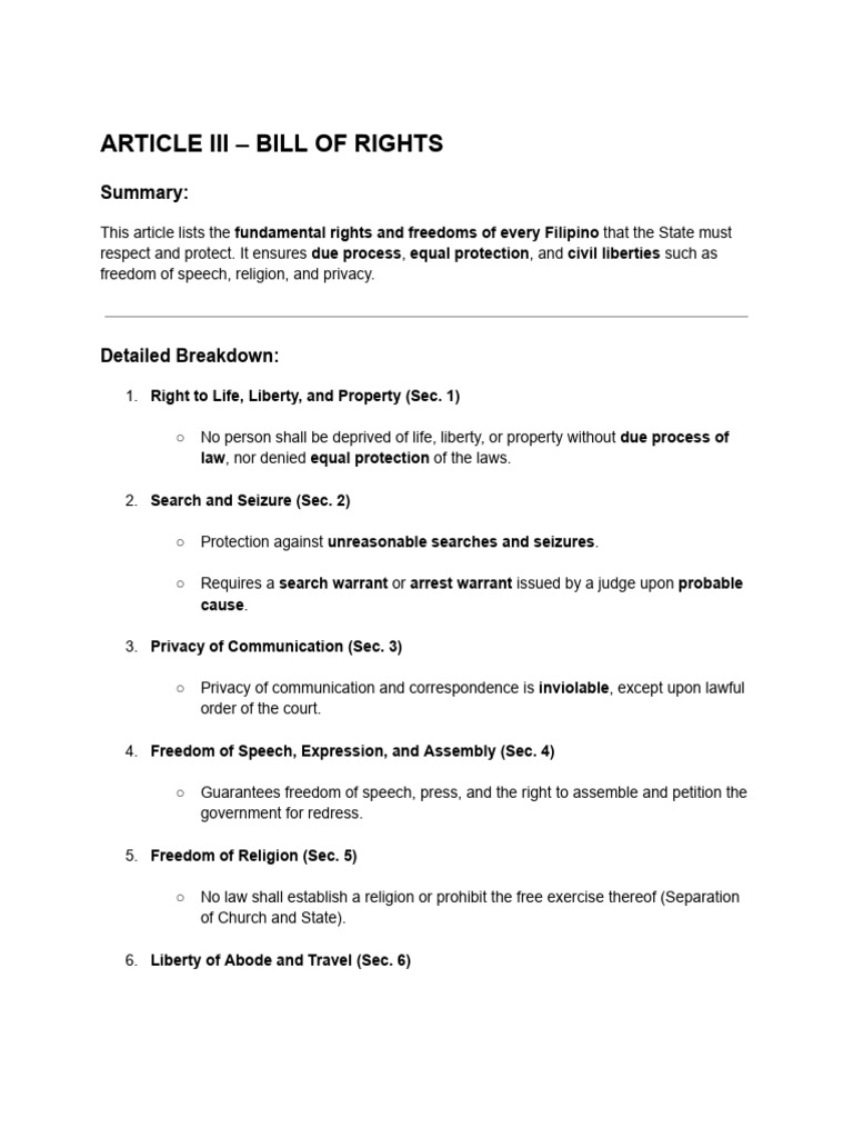 Article III - 