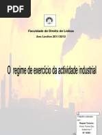 O Regime de Exercício da Actividade Industrial - DL 209/2008