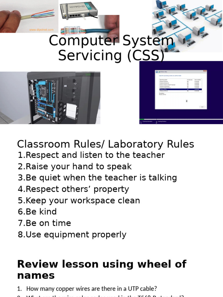 Computer System Servicing Rules & Techniques | PDF | Electrical ...