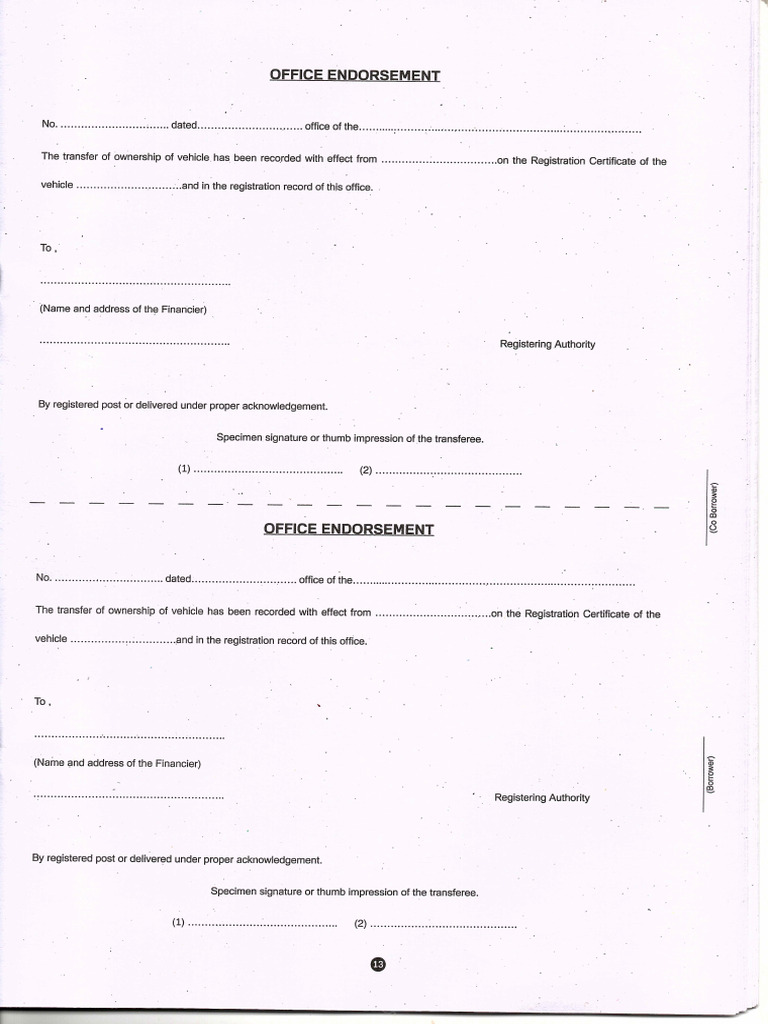 Rto Backside | PDF