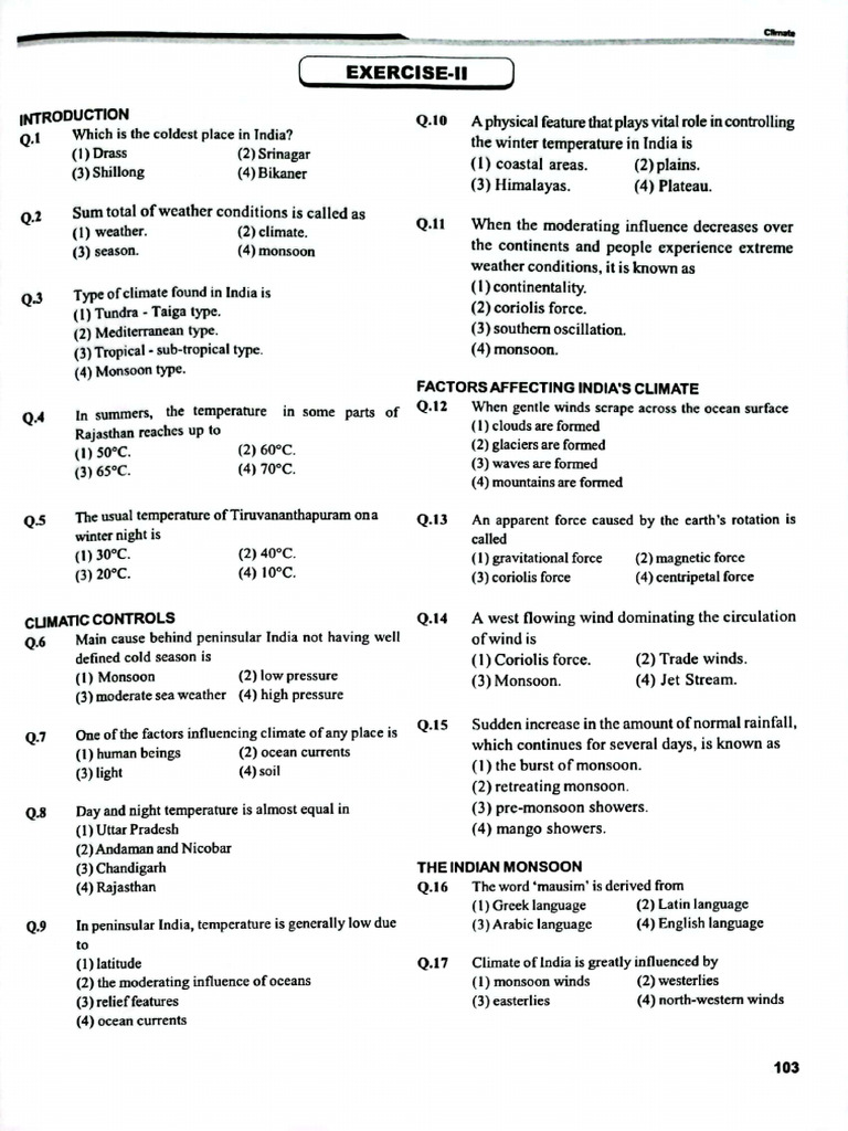 Climate 9th Think Iit | PDF