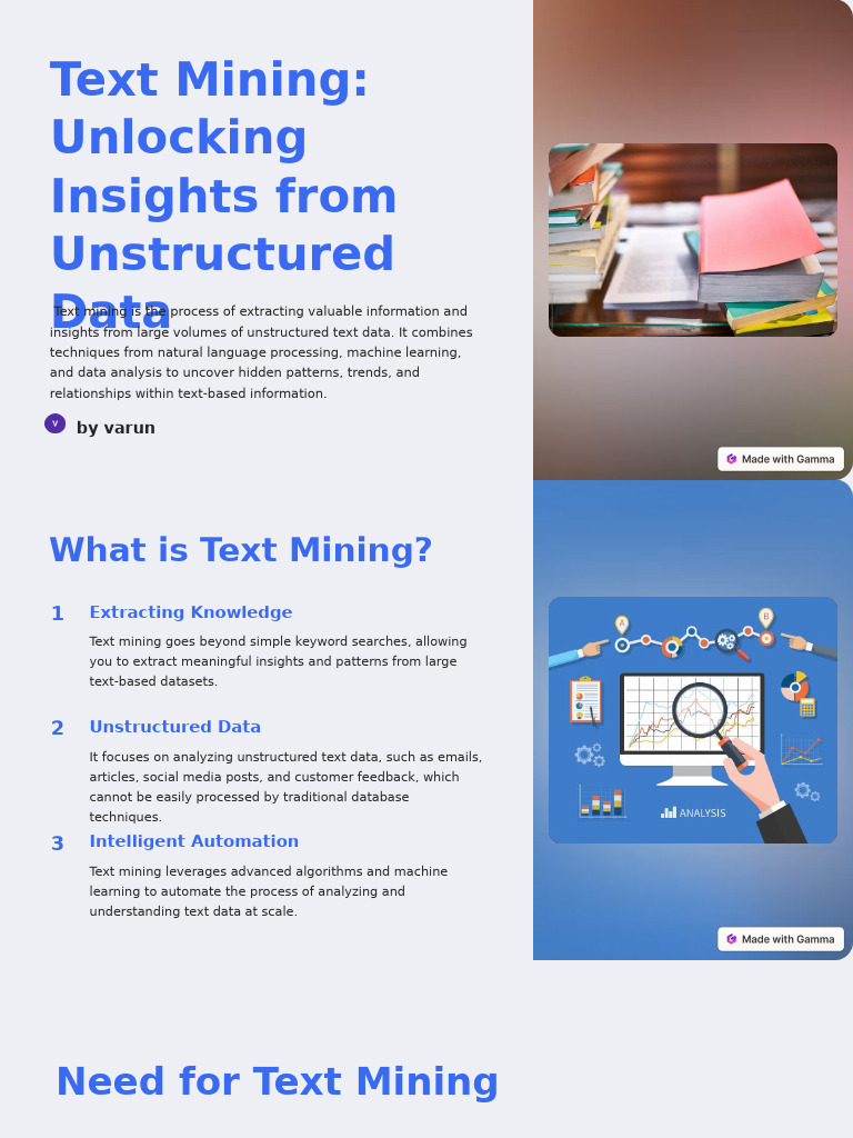 Insights from Unstructured Text Data | PDF | Data | Information Technology