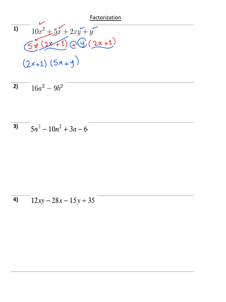 Factorization 1 | PDF