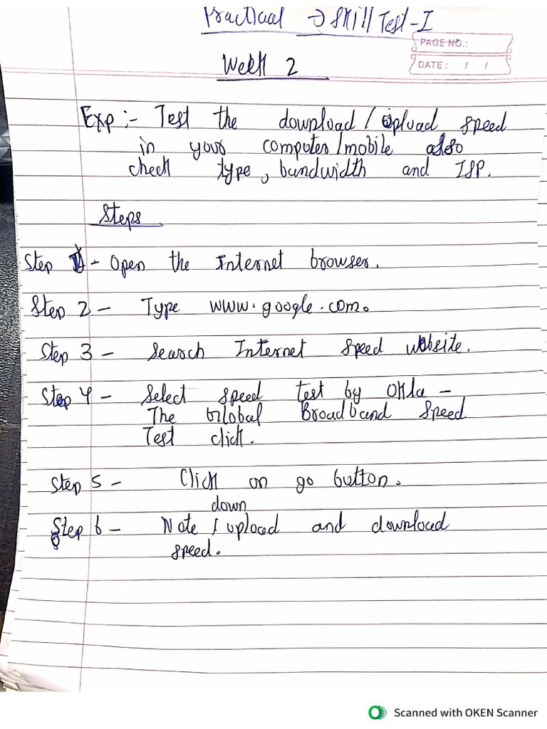 CN Skill Test-1 | PDF