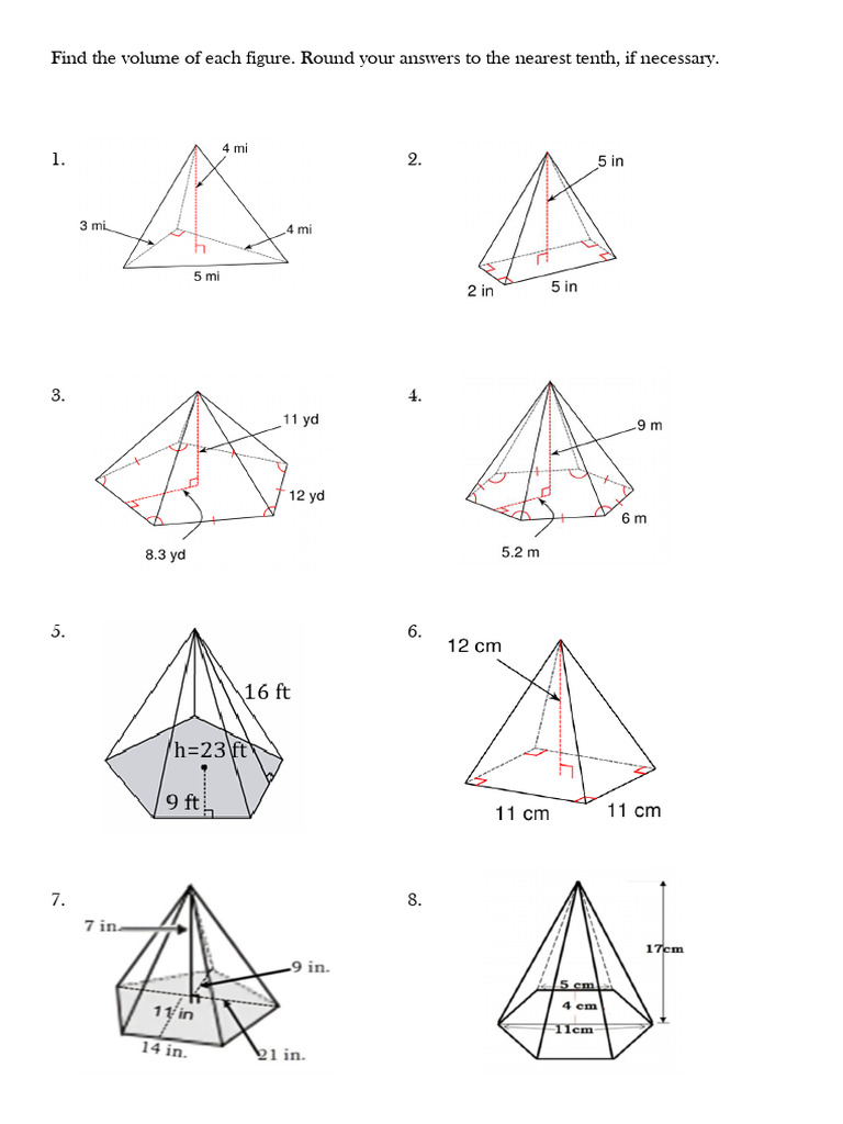Volumes of Pyramids | PDF