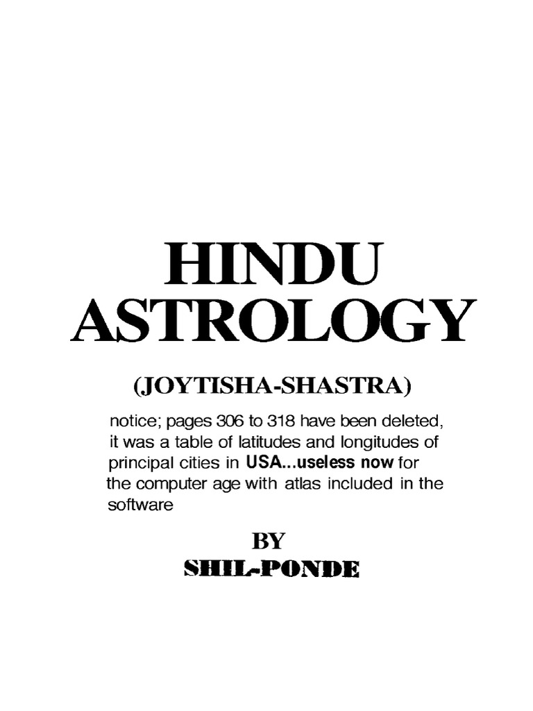 Hindu Astrology: A Comprehensive Guide | PDF | Planets In Astrology ...