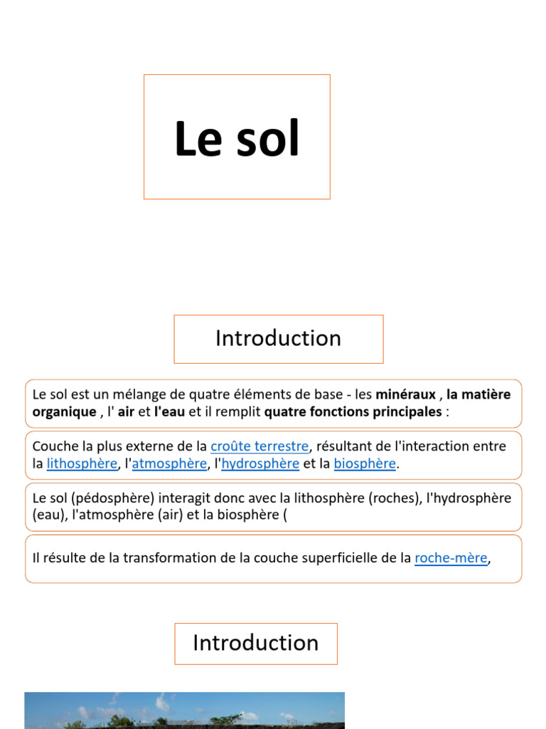 Définition et caractéristiques du sol | PDF | Sol (pédologie ...