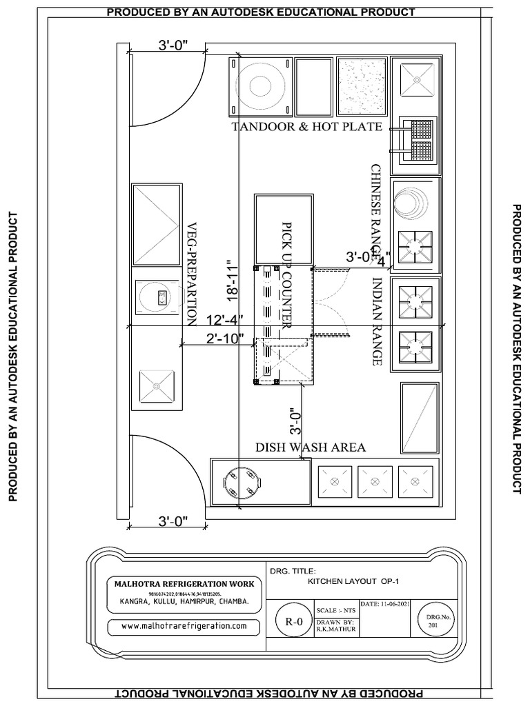 Kitchen Layout Op-1 | PDF