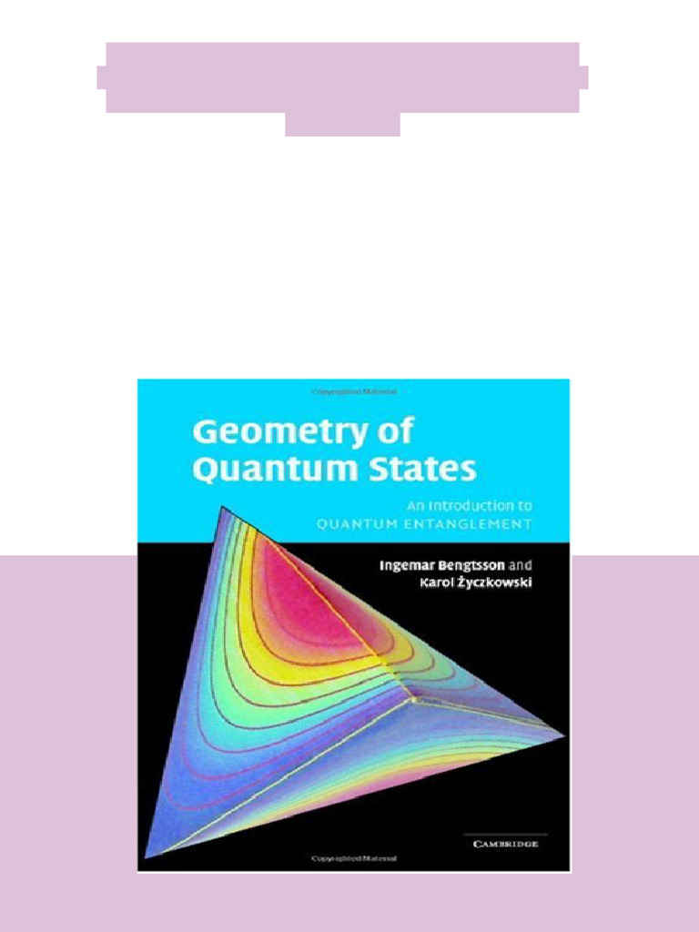 (Ebook) Geometry of Quantum States: An Introduction To Quantum ...