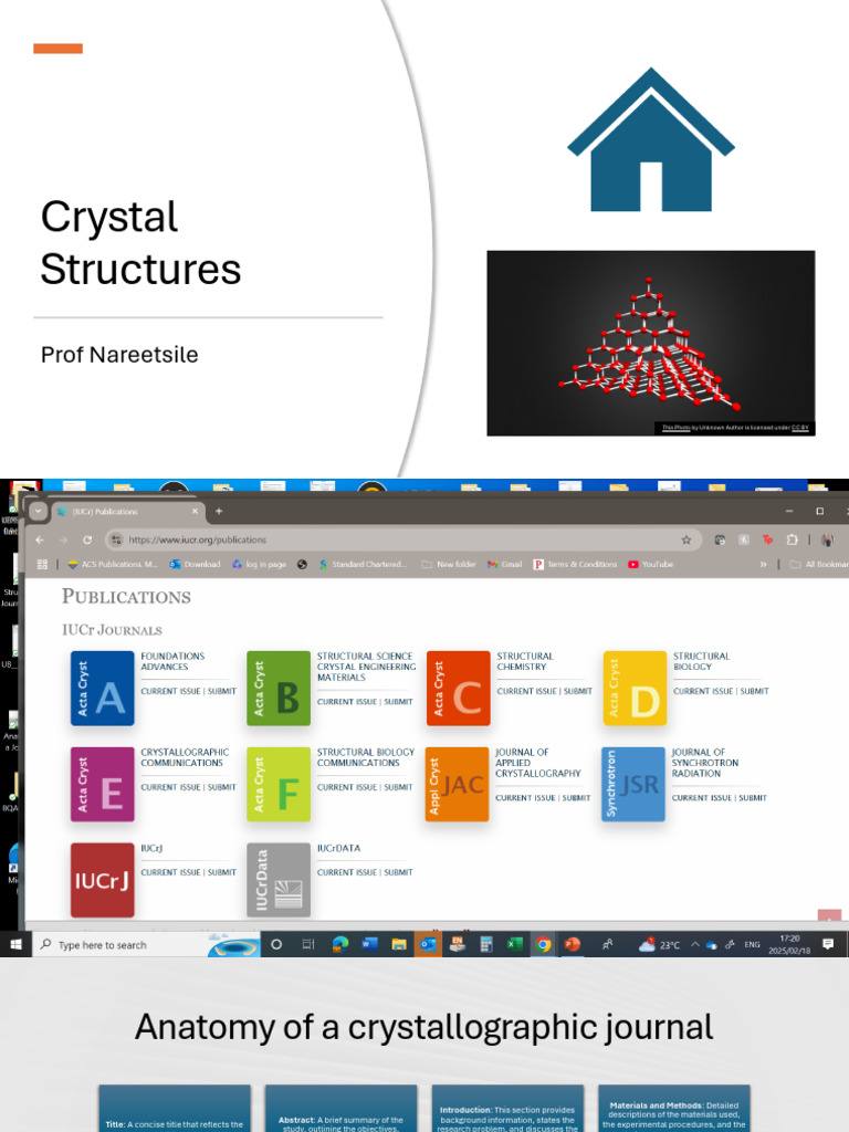 Overview of Crystal Structure Analysis | PDF | Crystal Structure ...