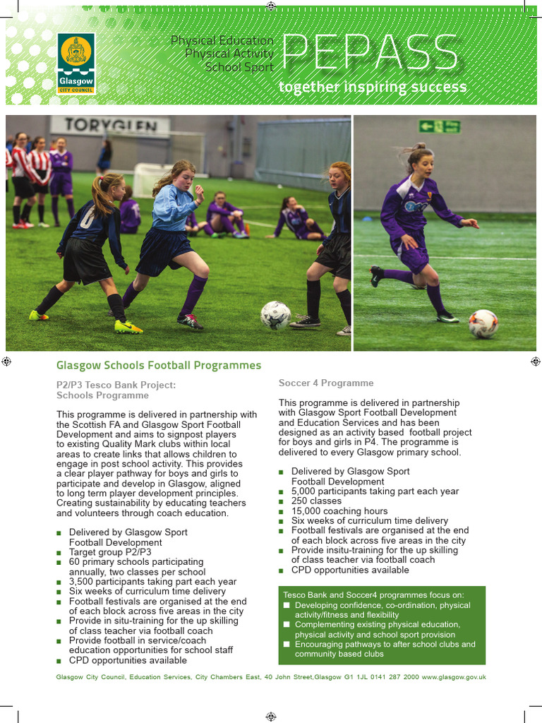 Glasgow Schools Football Program Overview | PDF