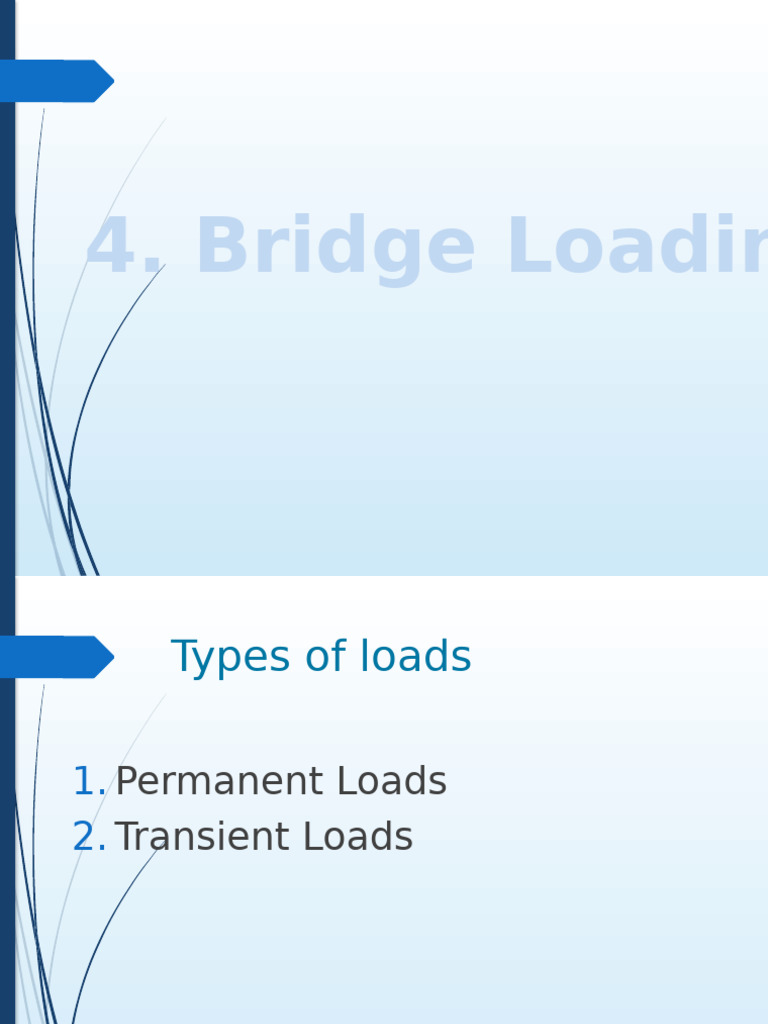Bridge Load Types: Permanent & Transient | PDF | Fracture | Strength Of ...