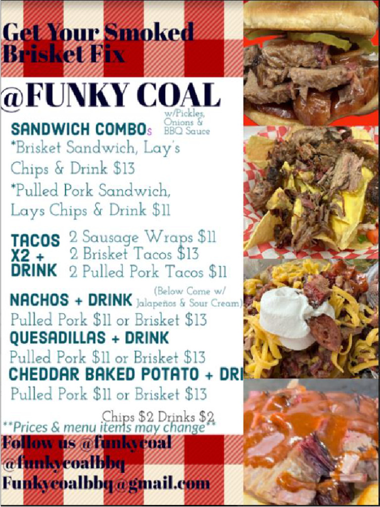 Funky Coal Food Truck Menu | PDF