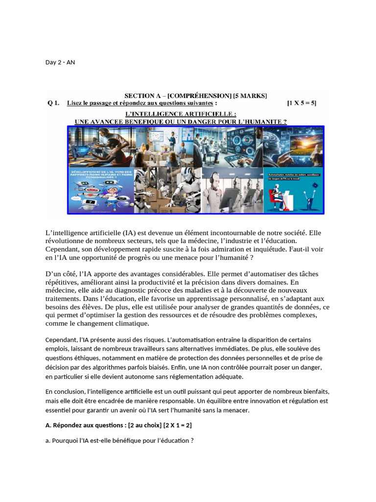 Avantages et risques de l'IA | PDF | Intelligence artificielle ...