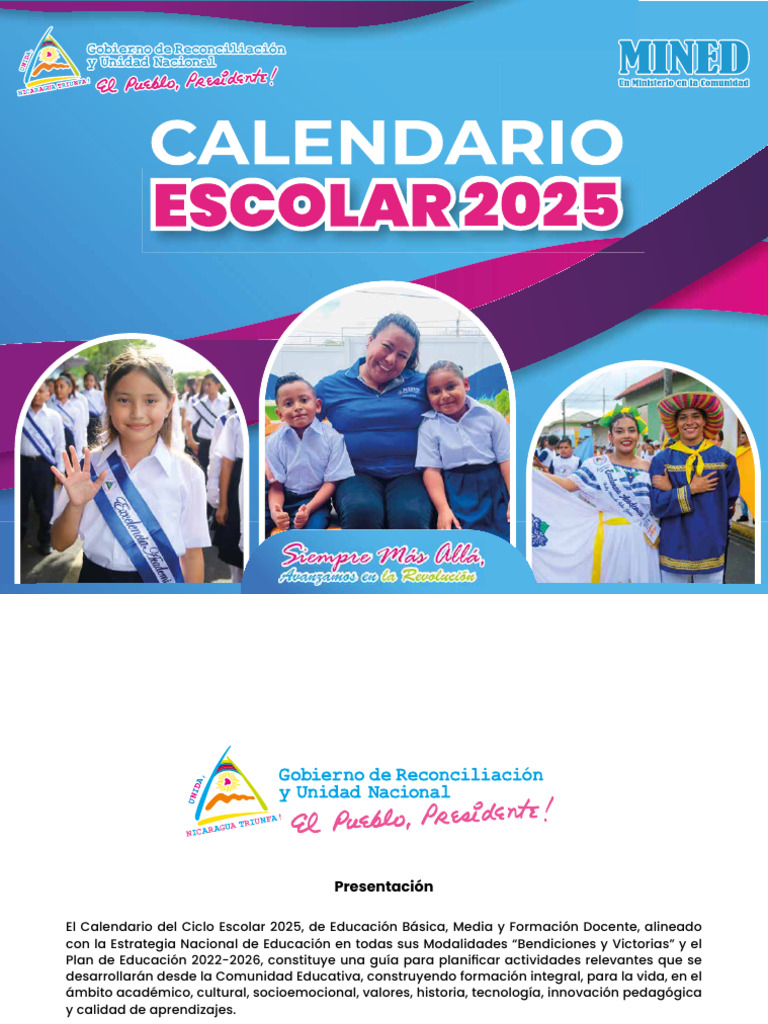Último Día de Clases en Nicaragua 2025 | PDF | Educación Secundaria ...