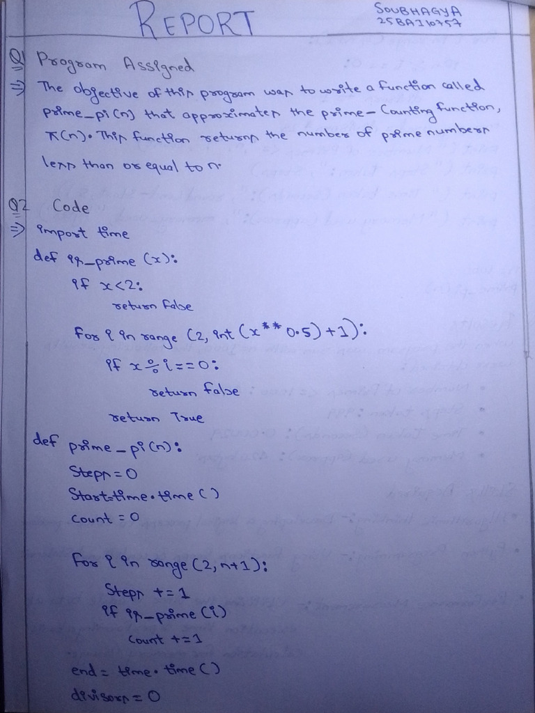 Report of Problem Solving Assigment-1 | PDF