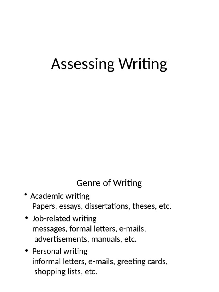 Writing Skills Assessment Guide | PDF | Word | Spelling