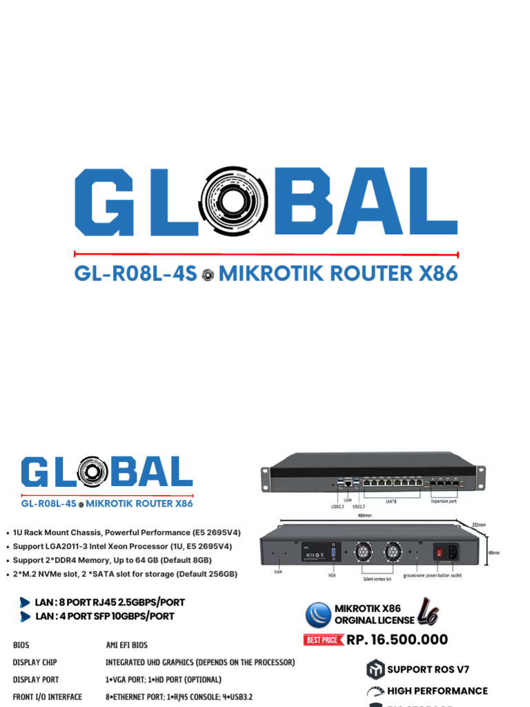 Mikrotik X86 Router Specifications | PDF | Bios | Solid State Drive