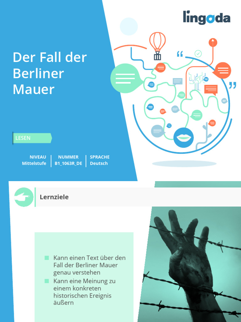 Der Fall Der Berliner Mauer | PDF