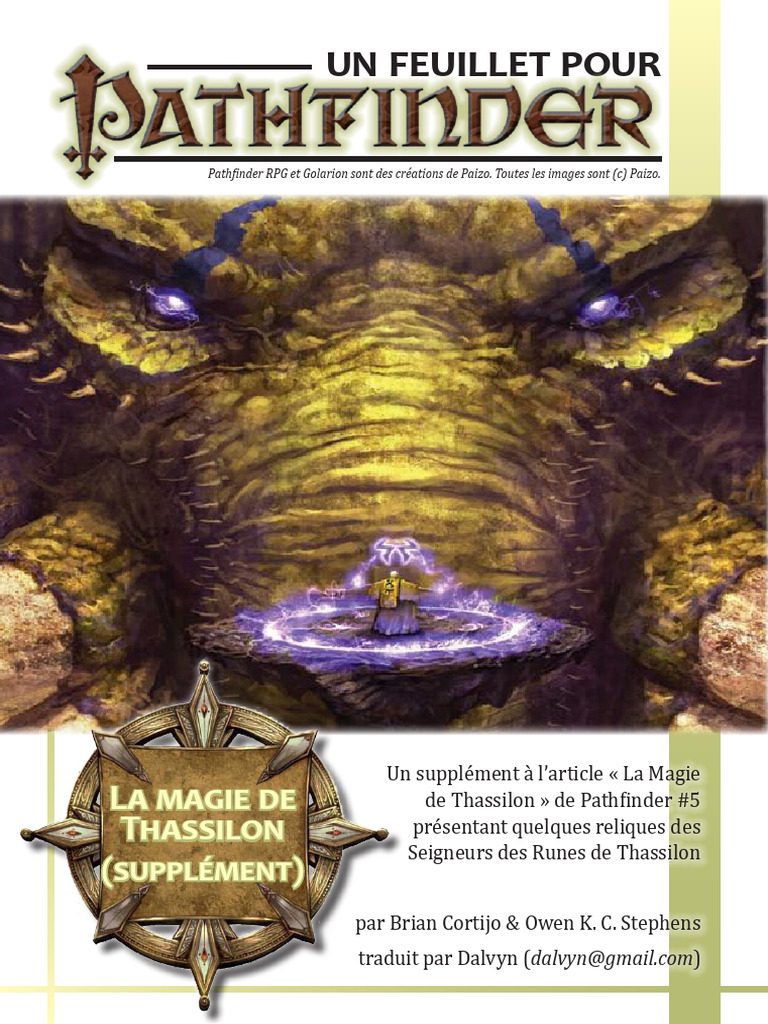 Magie de Thassilon | PDF | Miroir