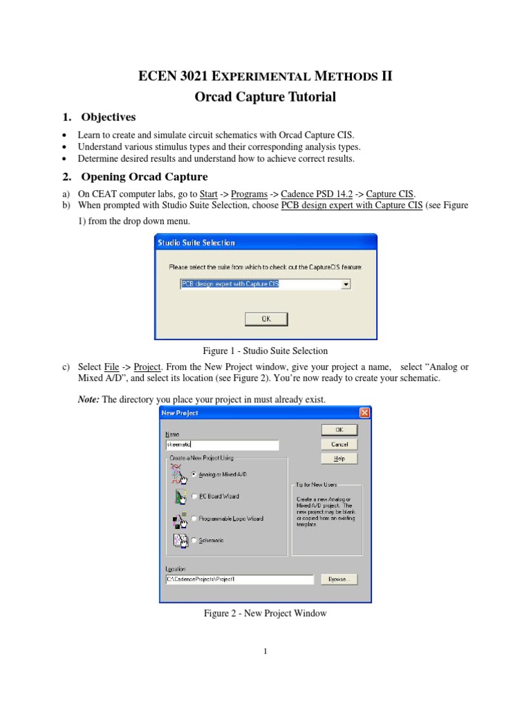3021 PSpice Tutorial v3 | PDF | Teaching Methods & Materials | Computers