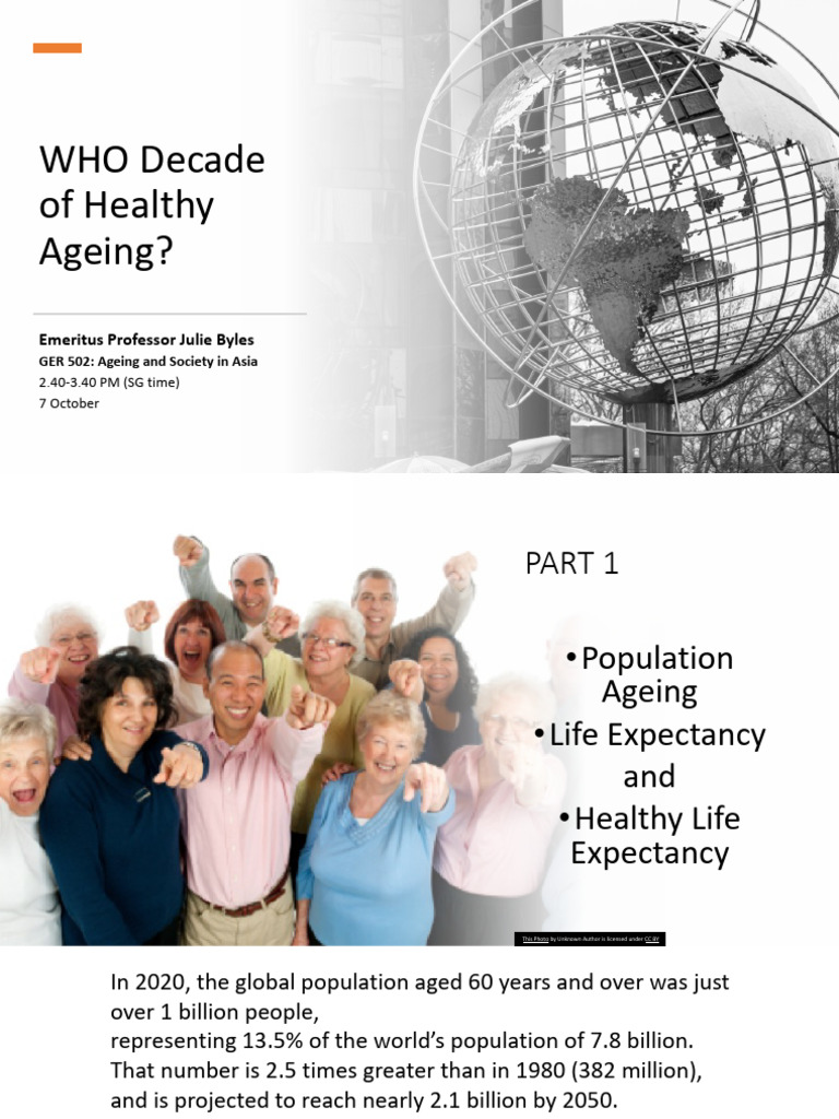 DECADE of HEALTHY AGEING Sing23pdf | PDF | Ageing | Population Ageing