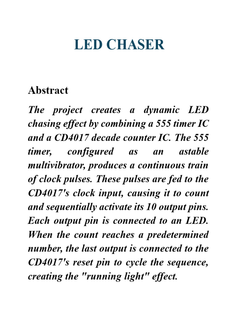 Led Chaser | PDF